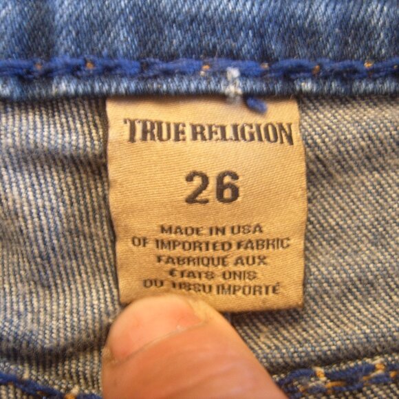 Like New Excellent Condition True Religion Women Jeans sz 26 Made in USA - Picture 2 of 4